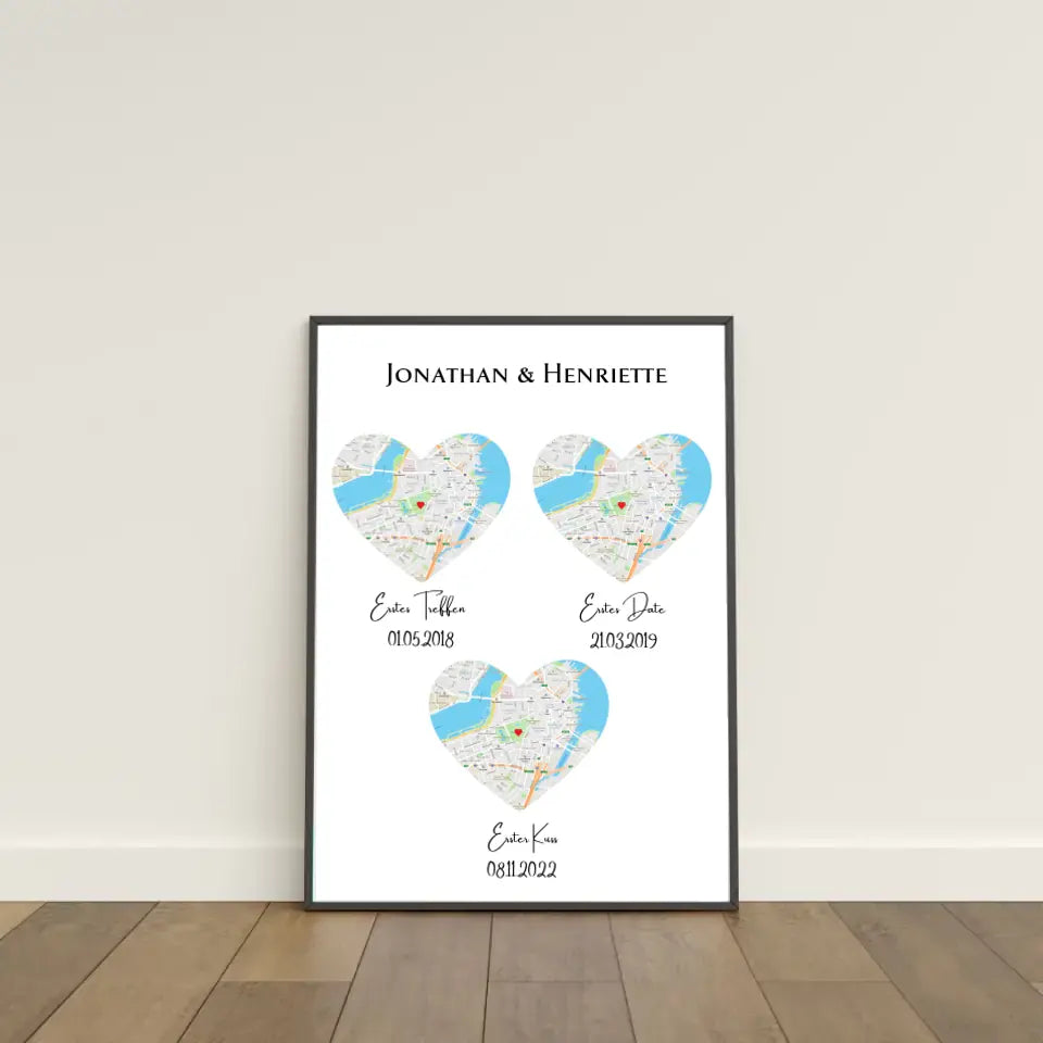 Deine Beziehung in 3 Orten Poster