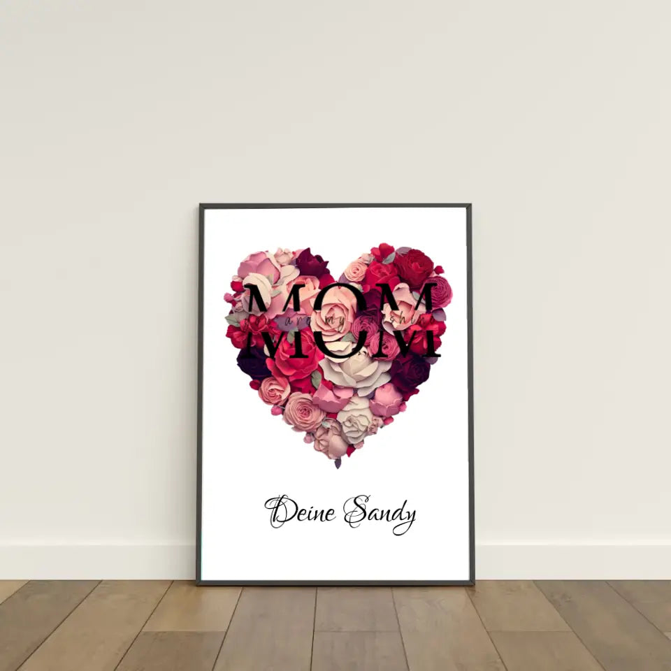 Ein Herz aus Rosen für Mama oder Papa