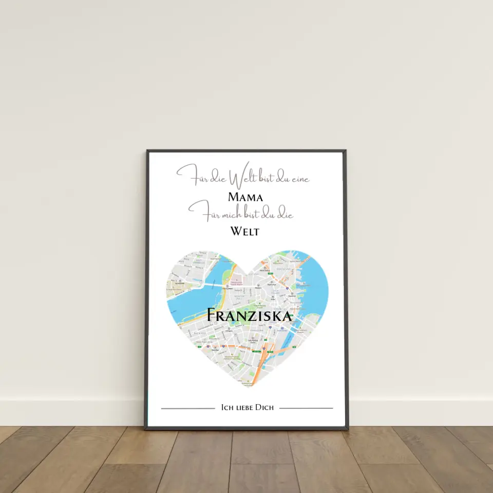 Liebeskarte für die Mama Poster
