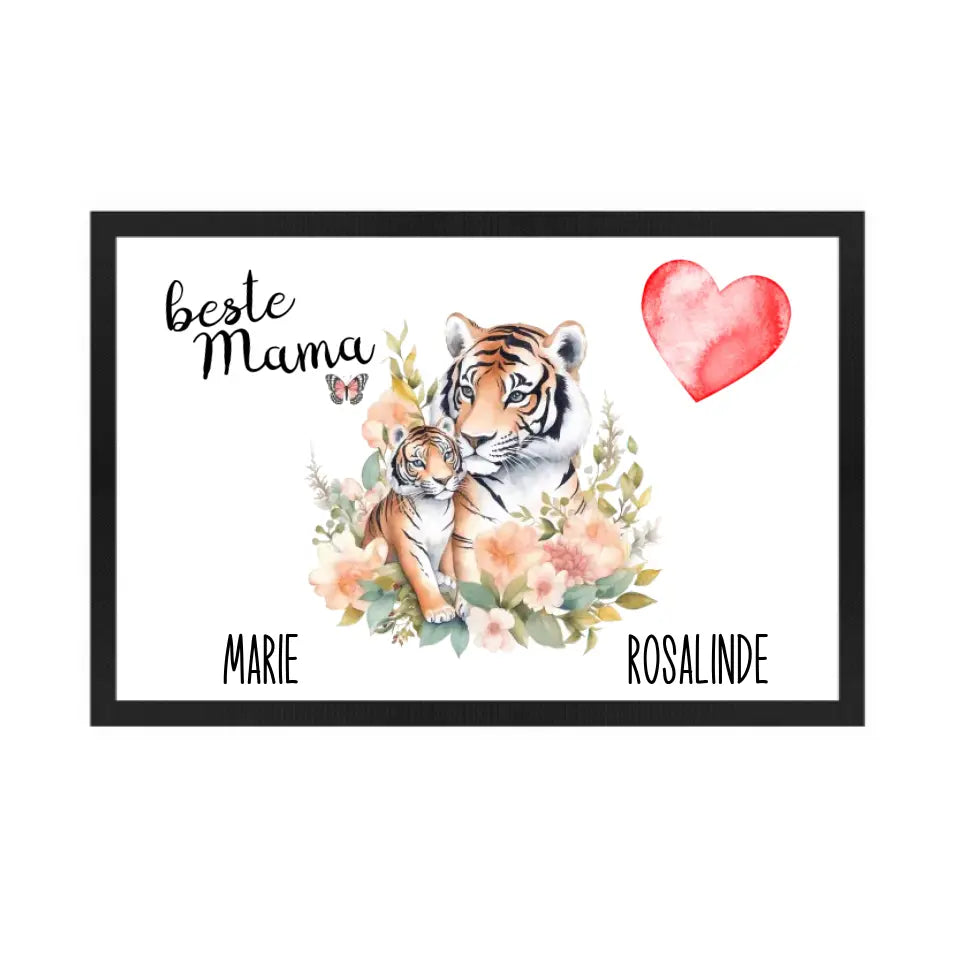 Eltern Kind Tiere Teppich / Fußmatte