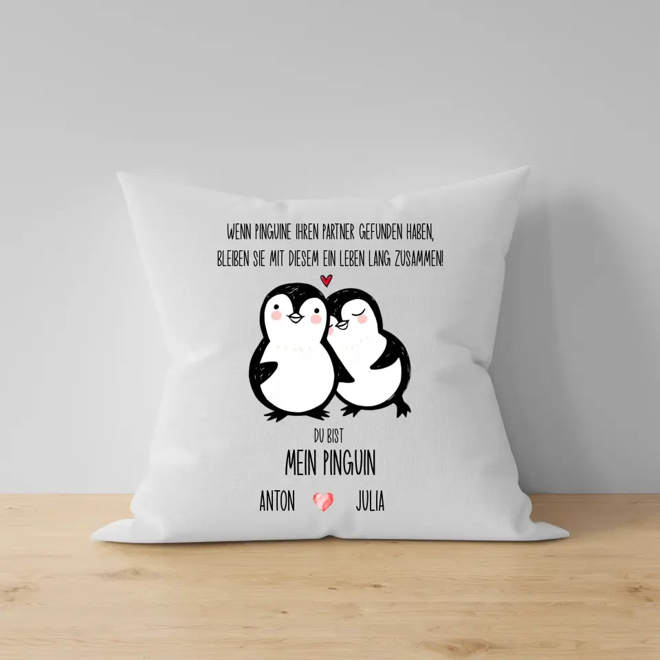 Pinguin Pärchen Kissen