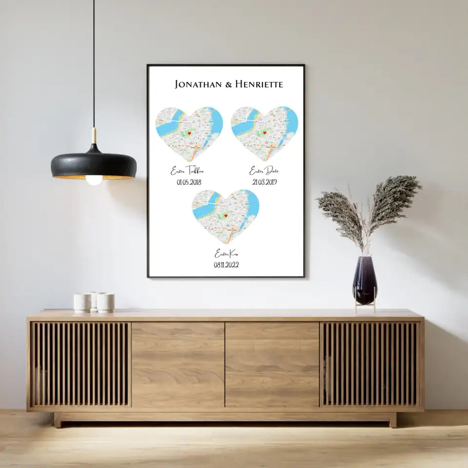 Deine Beziehung in 3 Orten Poster