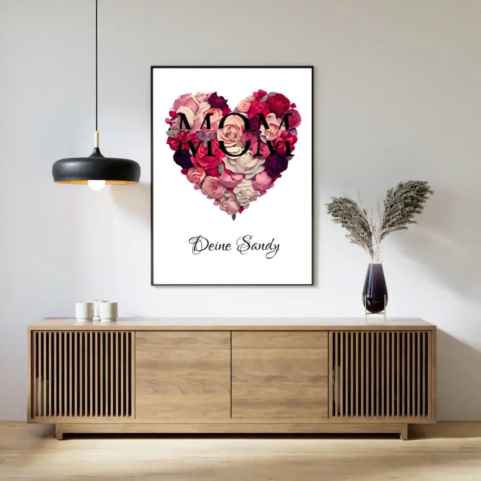 Ein Herz aus Rosen für Mama oder Papa