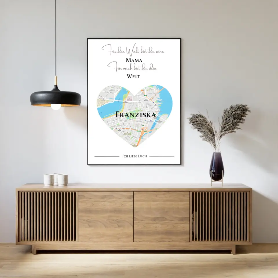 Liebeskarte für die Mama Poster