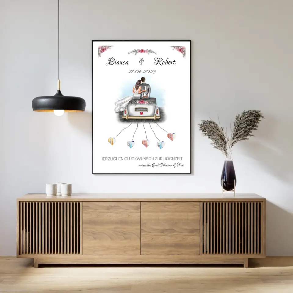 Hochzeitswagen Poster