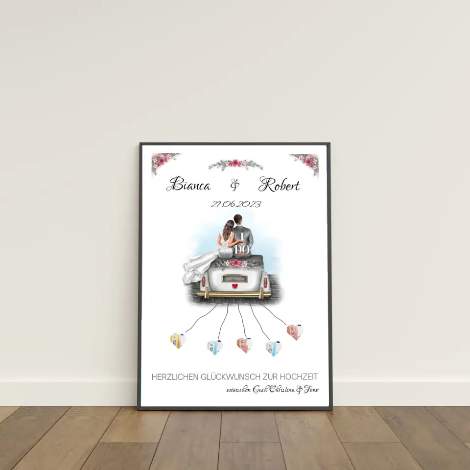 Hochzeitswagen Poster