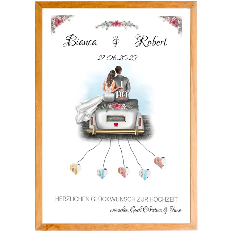 Hochzeitswagen Poster