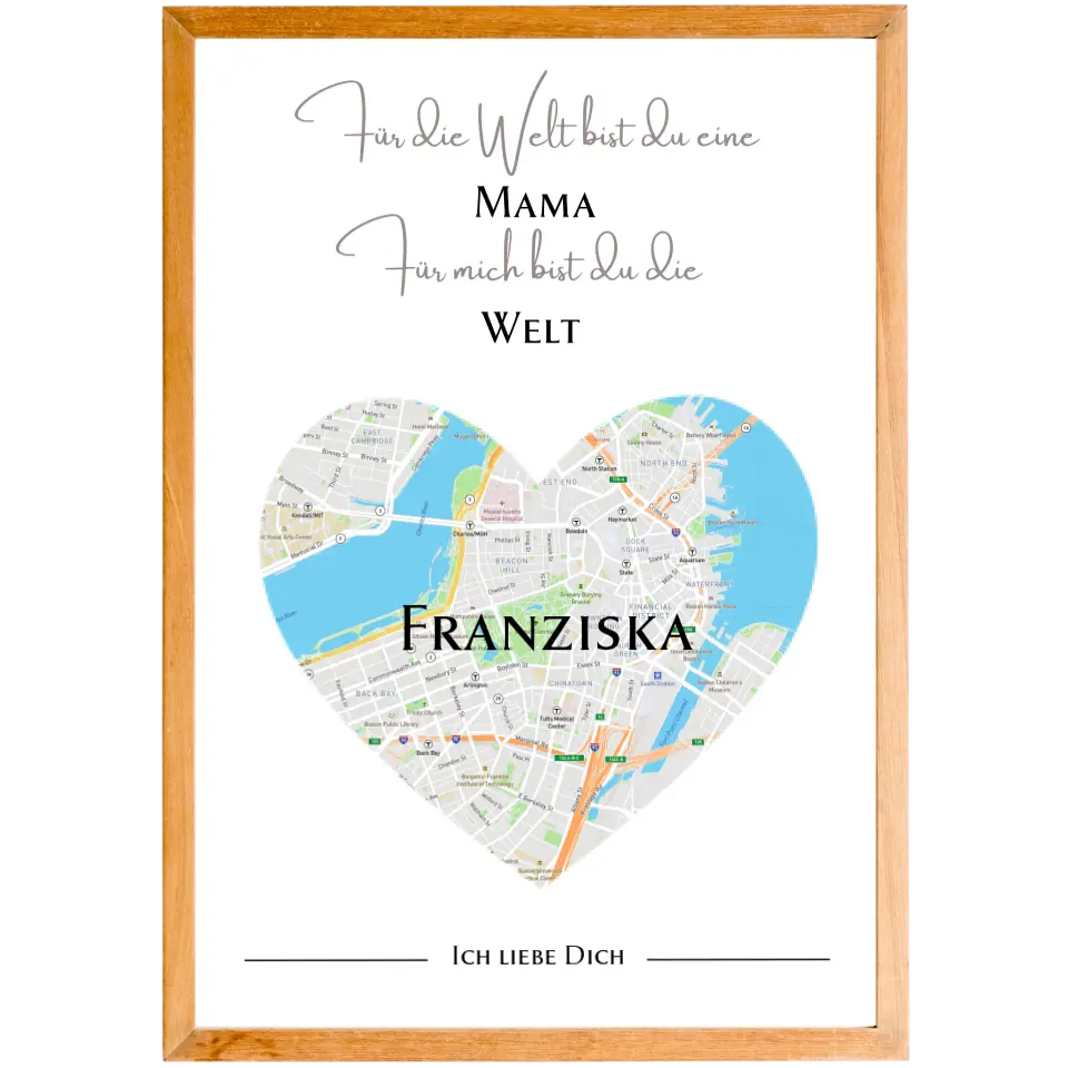 Liebeskarte für die Mama Poster