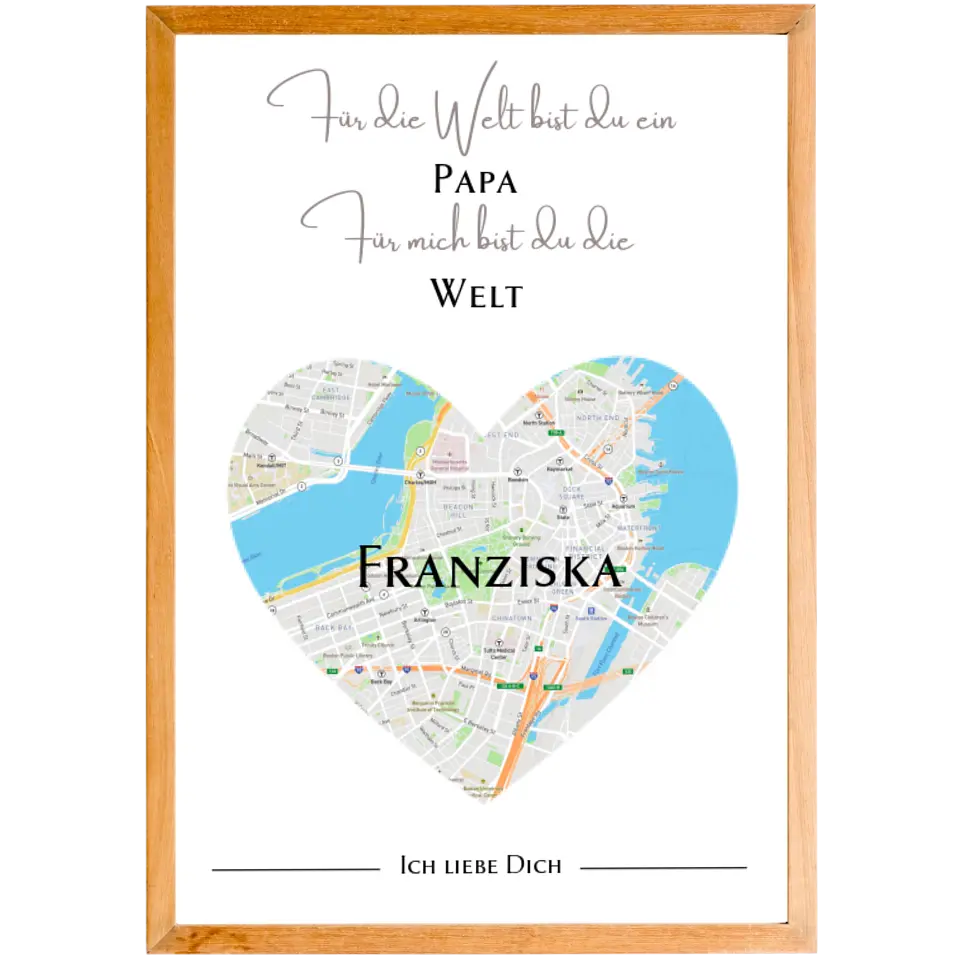 Liebeskarte für den Papa Poster