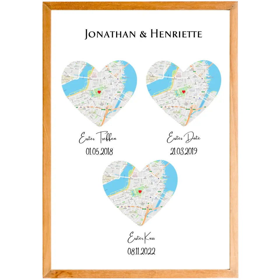 Deine Beziehung in 3 Orten Poster