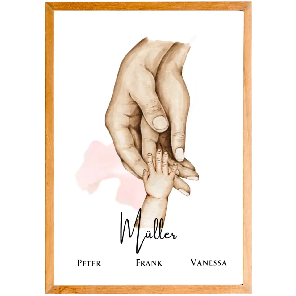 "Familien-Hände" Poster
