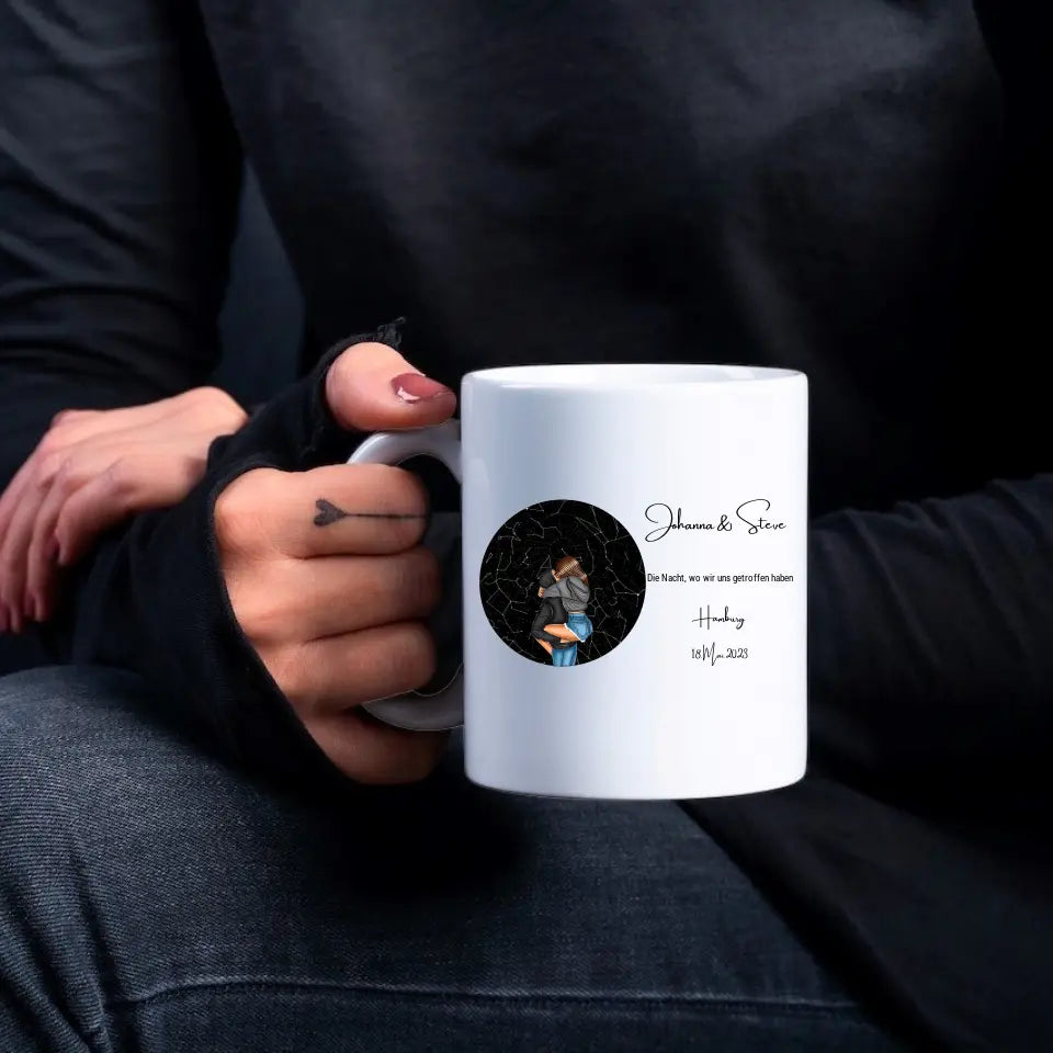 Sternenkarte hochheben Tasse