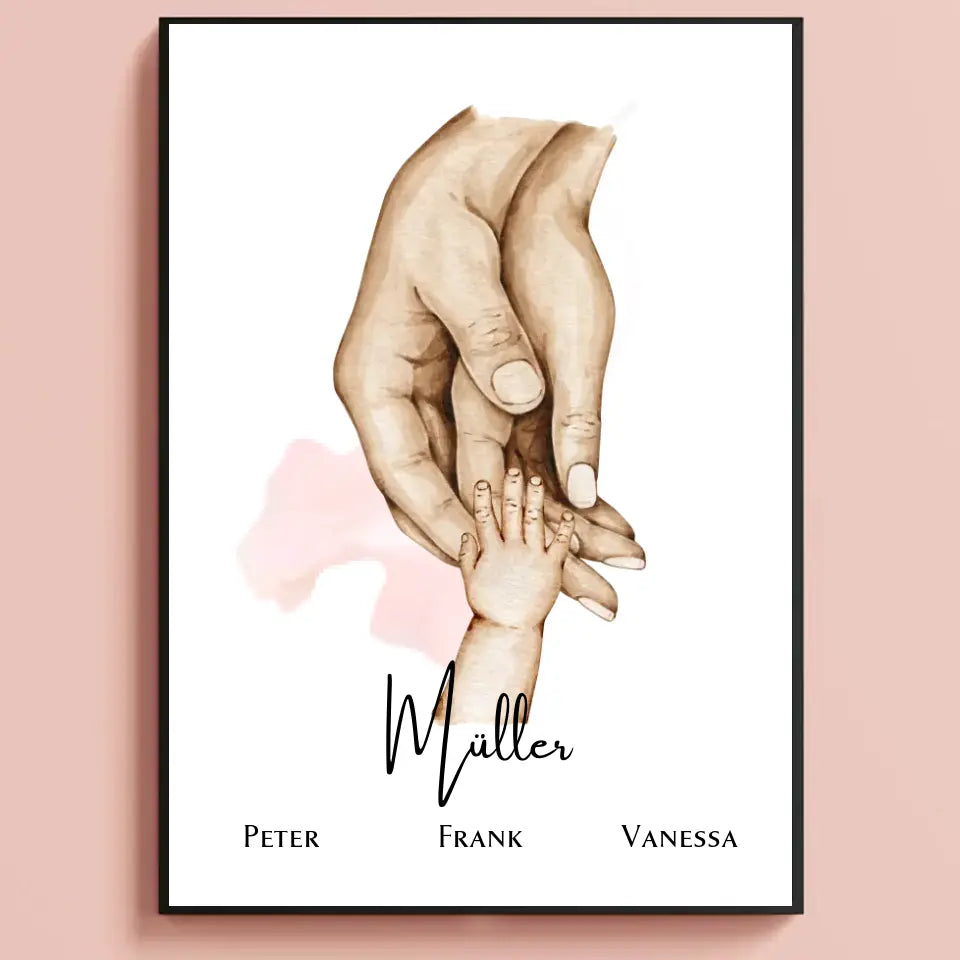 "Familien-Hände" Poster