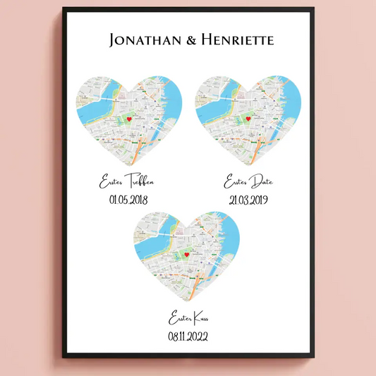 Deine Beziehung in 3 Orten Poster