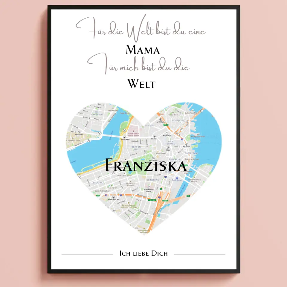 Liebeskarte für die Mama Poster
