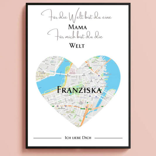 Liebeskarte für die Mama Poster