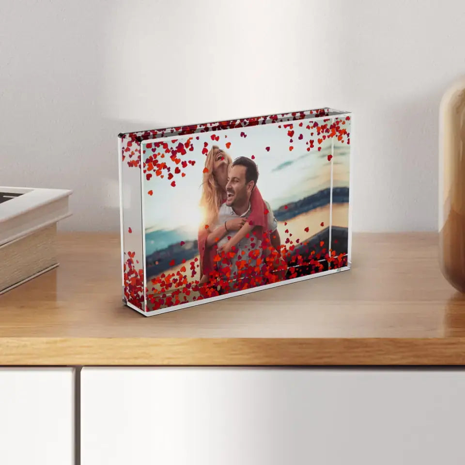 Valentinstags Schneekugel Songposter