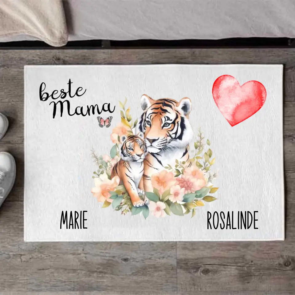 Eltern Kind Tiere Teppich / Fußmatte