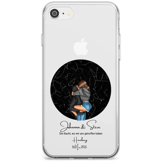 Sternenkarte Pärchen Handyhülle (iPhone)