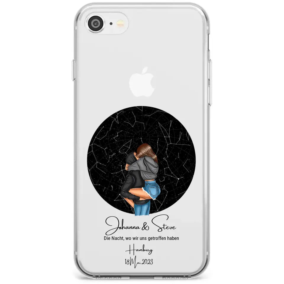 Sternenkarte Pärchen Handyhülle (iPhone)