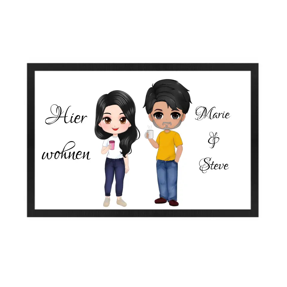 Partner Chibi Fußmatte