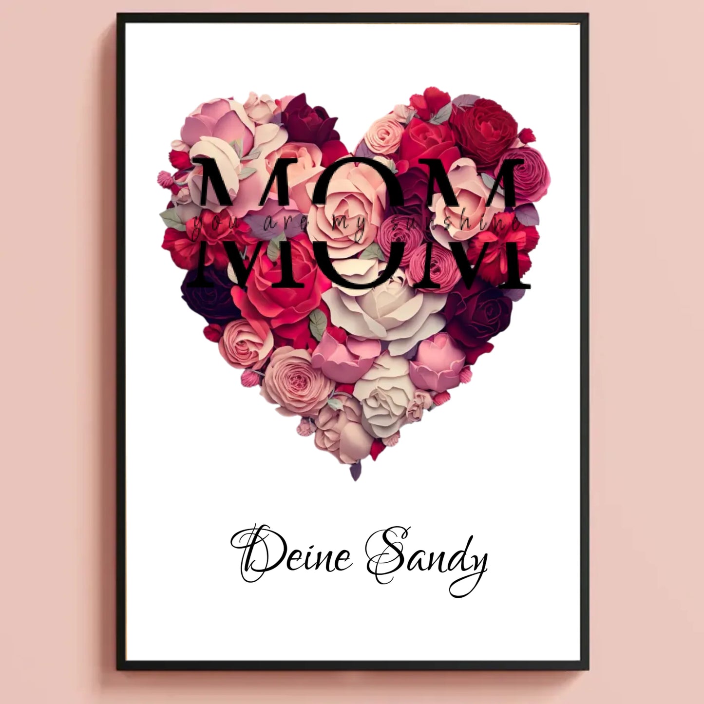 Ein Herz aus Rosen für Mama oder Papa