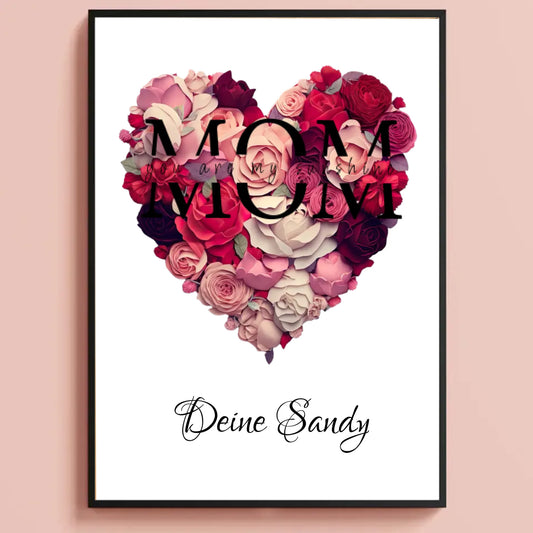 Ein Herz aus Rosen für Mama oder Papa