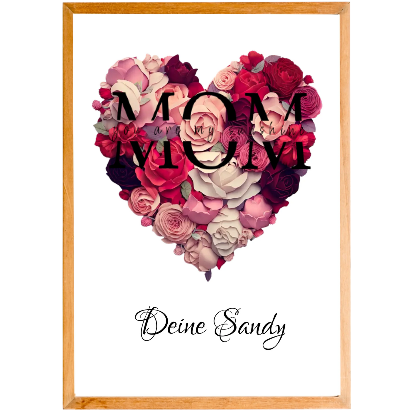 Ein Herz aus Rosen für Mama oder Papa