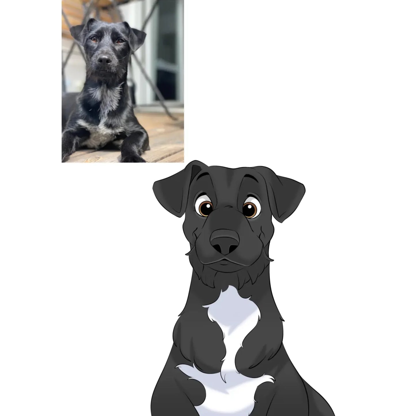 Dein Hund als Cartoon (handgezeichnet)