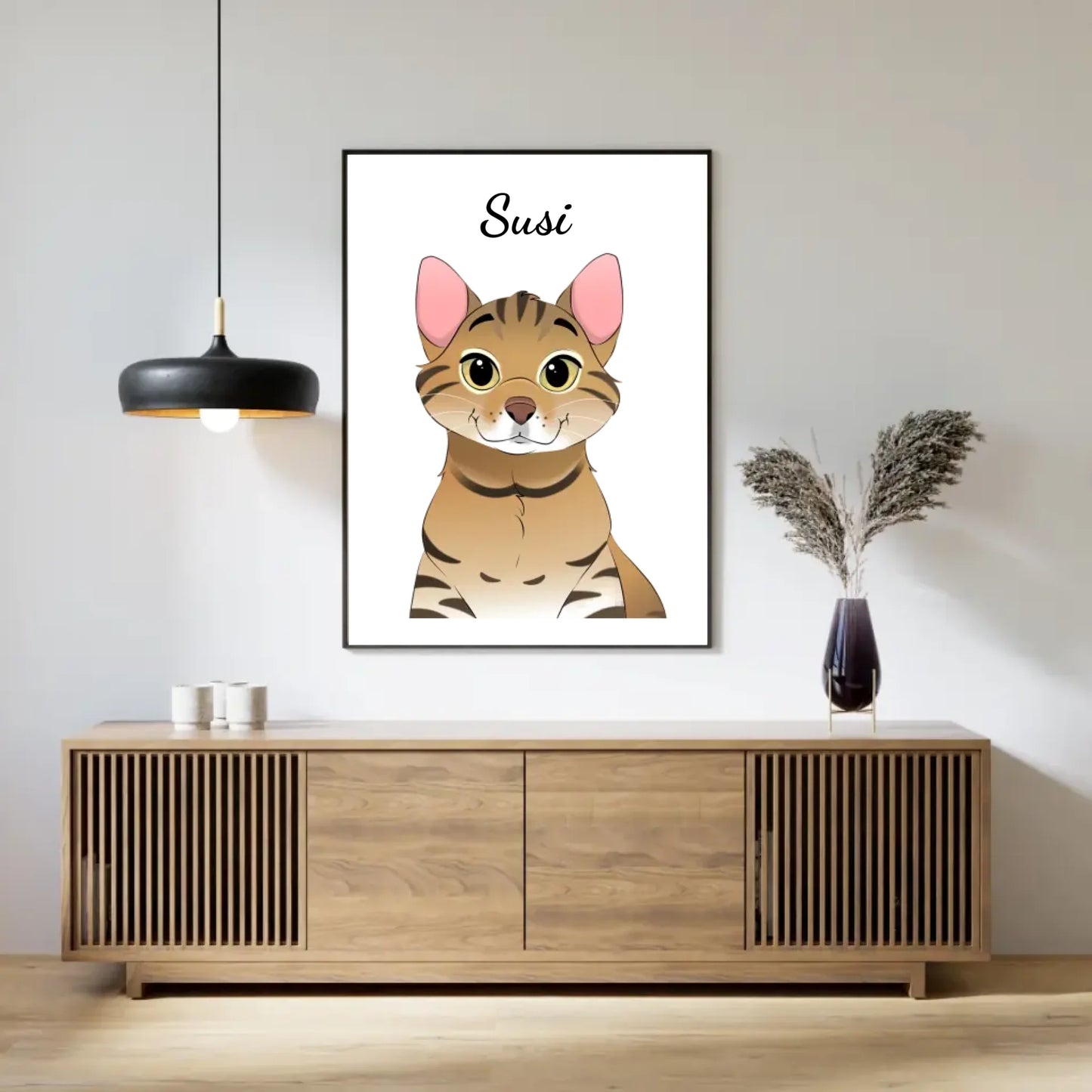 Deine Katze als Cartoon (handgezeichnet)