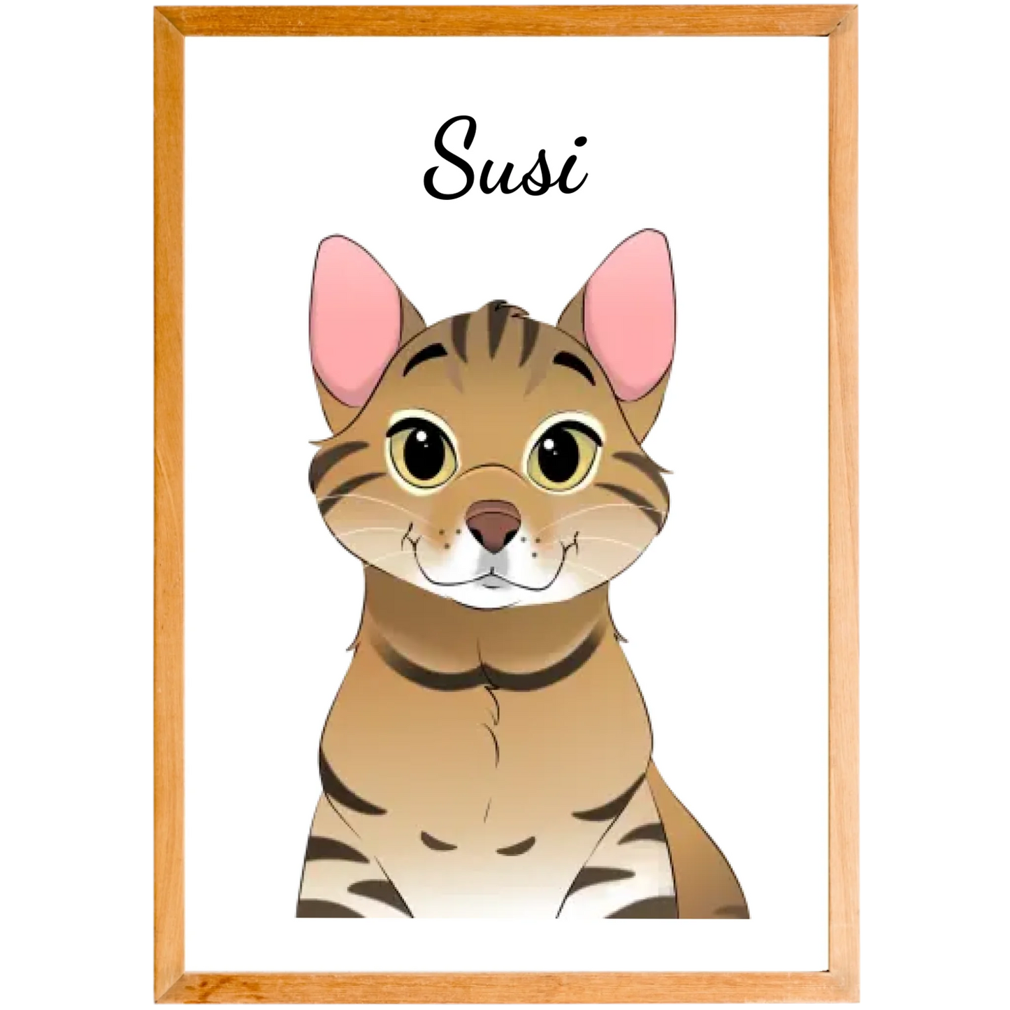 Deine Katze als Cartoon (handgezeichnet)