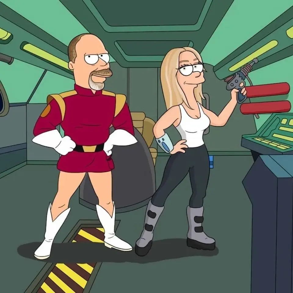 Du als Charakter im Futurama Stil