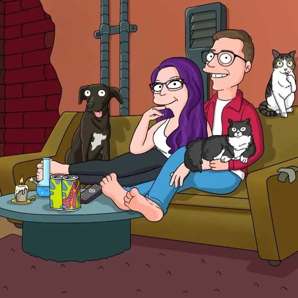 Du als Charakter im Futurama Stil