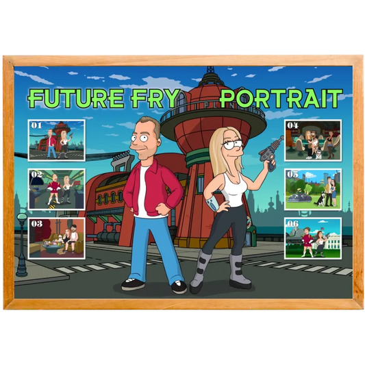 Du als Charakter im Futurama Stil